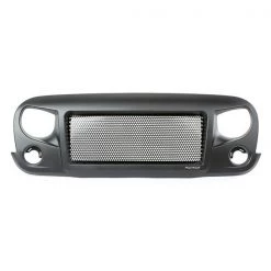 Rugged Ridge 07-17 WRANGLER SPARTAN GRILLE BLACK W/BLACK SCREEN