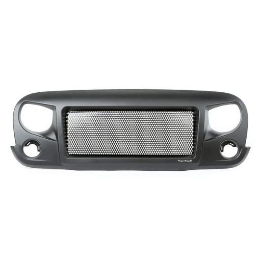 07-17 WRANGLER SPARTAN GRILLE BLACK W/BLACK SCREEN