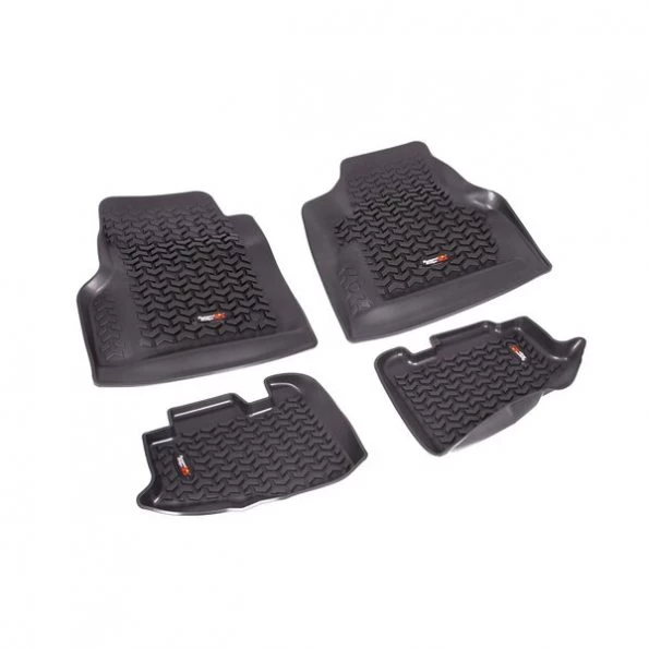 Rugged Ridge 97-06 TJ FLOOR MAT LINER KIT FRONT AND REAR BLACK 1 97-06 TJ FLOOR MAT LINER KIT FRONT AND REAR BLACK