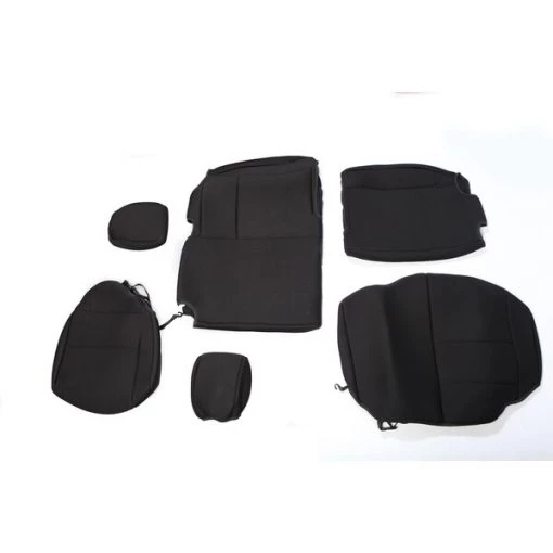SEAT COVER, REAR, NEOPRENE BLACK; 07-18 JEEP WRANGLER JKU