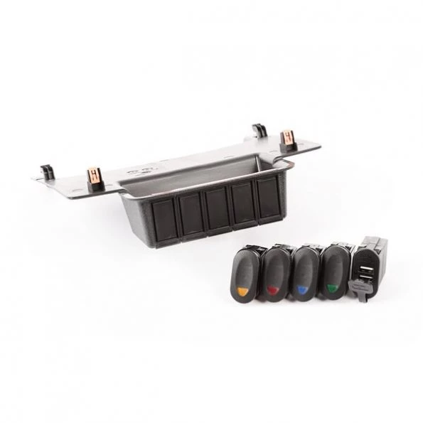 Rugged Ridge LOWER SWITCH PANEL KIT, 11-18 JEEP WRANGLER JK/JKU 1 LOWER SWITCH PANEL KIT, 11-18 JEEP WRANGLER JK/JKU