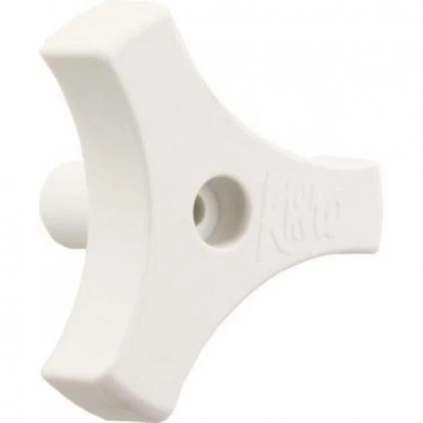 9/16IN TRI-LUG WINDOW KNOB, WHITE