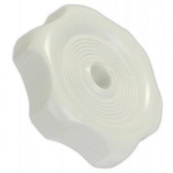 WINDOW KNOB W/1/2IN SHAFT, WHITE