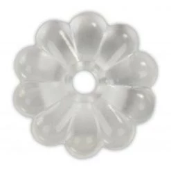 PLASTIC ROSETTES, CLEAR