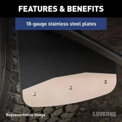 99-10 F350/F450 DUALLY, REAR ONLY TEXTURED RUBBER MUD GUARDS