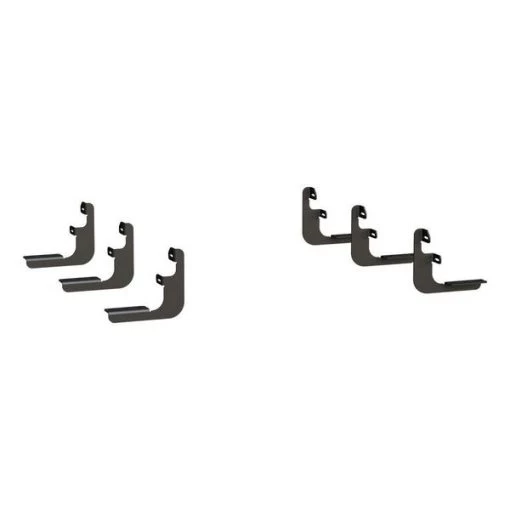 STAINLESS STEEL SIDE ENTRY STEPS BLACK TEXTURED POWDER COAT