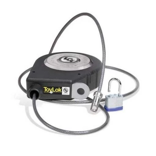 TOLYLOK NYLON 15FT CABLE LOCK WITH PADLOCK