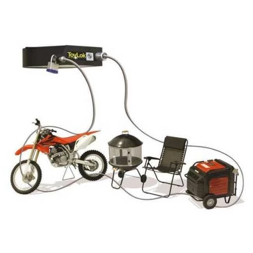 TOLYLOK NYLON 15FT CABLE LOCK WITH PADLOCK