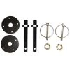 Moroso HOOD PINS, ALUM, 1/2 IN, BLACK