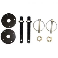 Moroso HOOD PINS, ALUM, 1/2 IN, BLACK