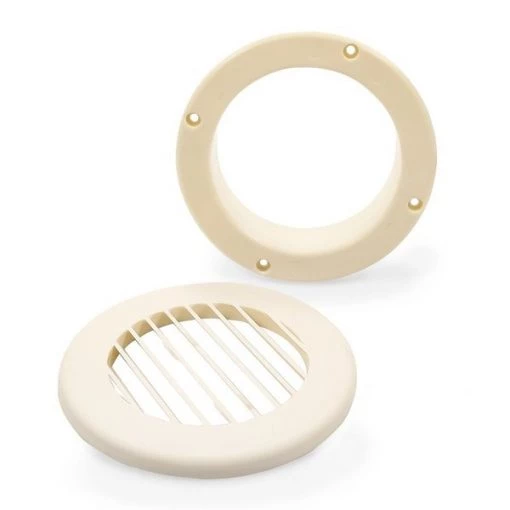 CEILING VENT, A/C, FIXED LOUVERS, BEIGE