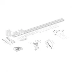 Kargo Master ALUMINUM RAIL MOUNT KIT (USE TO MOUNT 4097T OR 4099H ON PROMASTER/SPRI