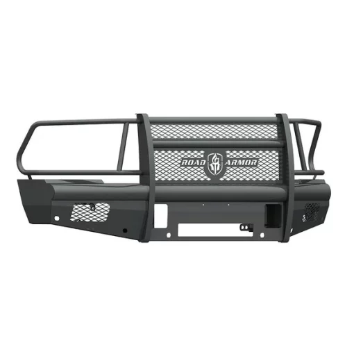 Road Armor 2010-16 RAM HD FRONT VAQUERO SERIES BUMPER WITH FULL GUARD, NON-WINCH 1 2010-16 RAM HD FRONT VAQUERO SERIES BUMPER WITH FULL GUARD, NON-WINCH