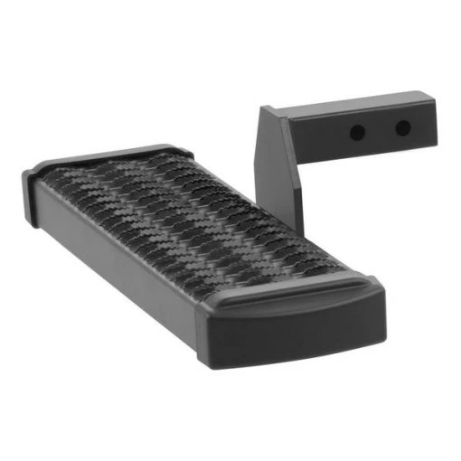 GRIP STEP RECEIVER HITCH STEP WITH 6IN DROP BLACK TEXTURED POWDER COAT