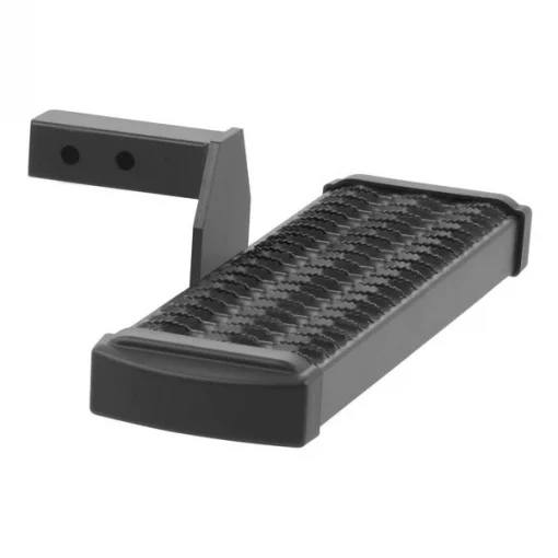 GRIP STEP RECEIVER HITCH STEP WITH 6IN DROP BLACK TEXTURED POWDER COAT
