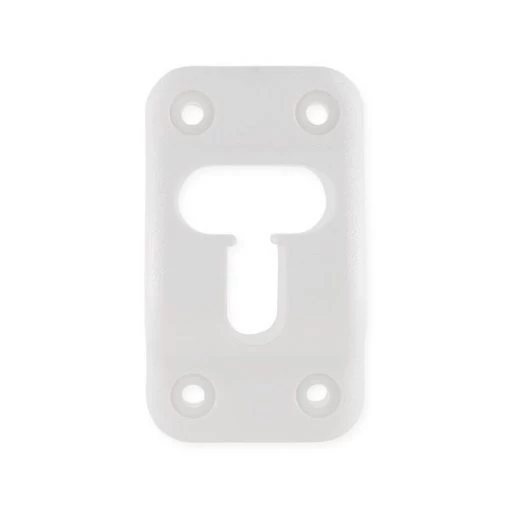 DOOR HOLDER KIT, 90 DEGREE WHITE W/DOOR BUMPER