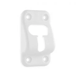 DOOR HOLDER KIT, 90 DEGREE WHITE W/DOOR BUMPER