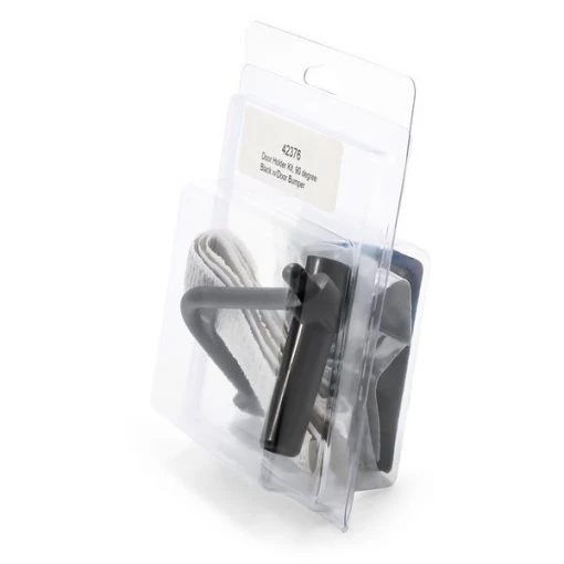 DOOR HOLDER KIT, 90 DEGREE BLACK W/DOOR BUMPER