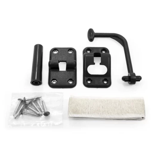 DOOR HOLDER KIT, 90 DEGREE BLACK W/DOOR BUMPER