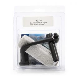 DOOR HOLDER KIT, 90 DEGREE BLACK W/DOOR BUMPER