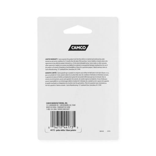 BAGGAGE DOOR CATCHES POLAR WHITE, PK 2