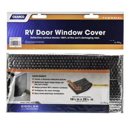 Camco COVER, DOORWINDOW 16.25 INX 25.25IN THERMAL REFLECTIVE