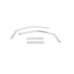 Putco 15-C F150 SUPER CAB 4PC ELEMENT CHROME WINDOW VISORS(IN CHANNEL/TAPE O
