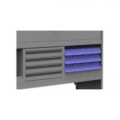 Kargo Master 10IN SHELF LIP AND 12 SMALL STACKABLE PLASTIC BINS