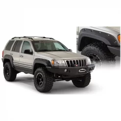 Bushwacker FRONT PAIR - 99-04 JEEP GRAND CHEROKEE WJ CUT-OUT FLARES - FRONT ONLY