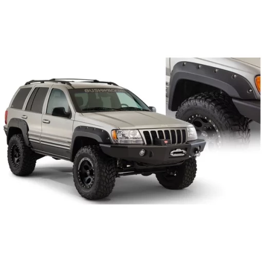 FRONT PAIR – 99-04 JEEP GRAND CHEROKEE WJ CUT-OUT FLARES – FRONT ONLY