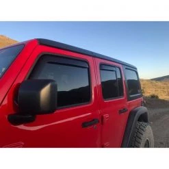 Egr 18-C WRANGLER JL UNLIMITED IN-CHANNEL WINDOW VISORS FRONT & REAR SET M