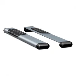 Luverne Truck Equipment O-MEGA II 6IN OVAL STEPS SILVER POWDER COAT