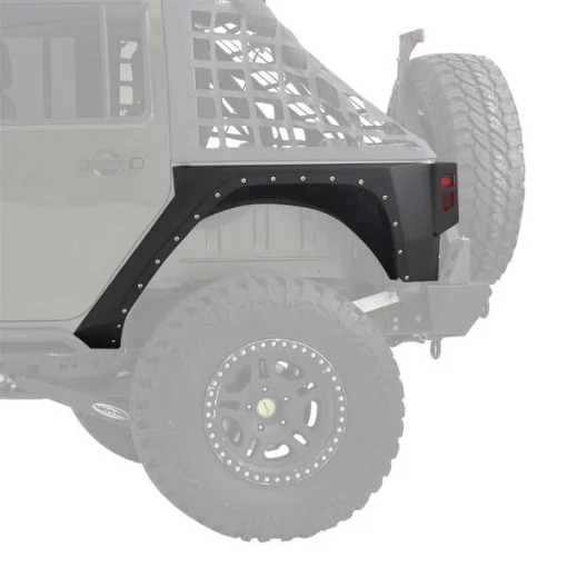 07-18 WRANGLER JK 4 DOOR XRC REAR CORNER GUARDS – BLACK TEXTURED