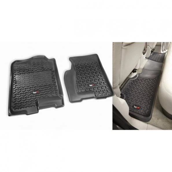 FLOOR LINER SET, 3 PIECE, BLACK, 99-06 GM FULLSIZE PICKUP & SUV