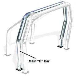 Go Rhino 73-15 GM FULL SIZE PICKUP REAR MAIN "B" BAR-CHROME