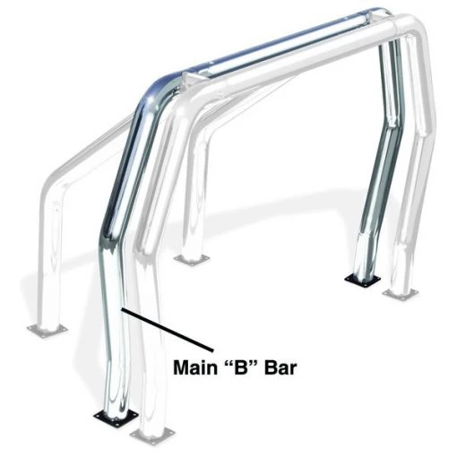 Go Rhino 73-15 GM FULL SIZE PICKUP REAR MAIN "B" BAR-CHROME 1 73-15 GM FULL SIZE PICKUP REAR MAIN "B" BAR-CHROME