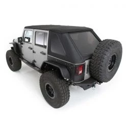 Smittybilt 07-18 WRANGLER (JK) 4 DOOR BOWLESS COMBO TOP W/TINTED WINDOWS - BLACK DIAMOND