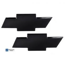 All Sales 07-14 TAHOE/SUBURBAN FRONT/REAR COMBO CHEVY BOWTIE GRILLE EMBLEM- BLACK POWDERCOA