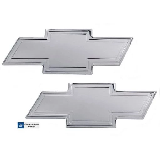 07-14 TAHOE/SUBURBAN FRONT/REAR COMBO CHEVY BOWTIE GRILLE EMBLEM W/BORDER- POLISH