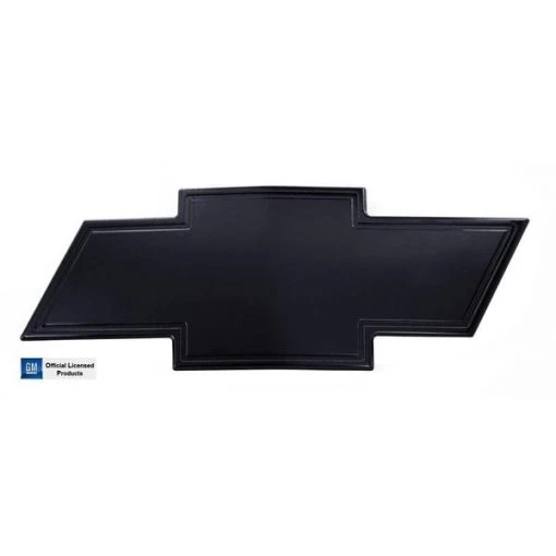 01-02 CHEVROLET HD CHEVY BOWTIE GRILLE EMBLEM W/BORDER – BLACK POWDERC