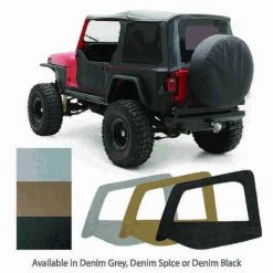 Smittybilt 87-95 WRANGLER (YJ) SOFT TOP - OEM REPLACEMENT W/TINTED WINDOWS - DENI 3 87-95 WRANGLER (YJ) SOFT TOP – OEM REPLACEMENT W/TINTED WINDOWS – DENI