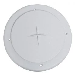 Valterra AIR PORT FOR ROOF A/C 4IN PLASTIC, WHITE, CARDED
