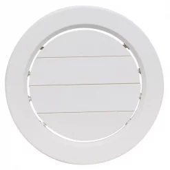Valterra A/C CEILING REGISTER ADJ. ROTATING 5IN PLASTIC, WHITE, CARDED