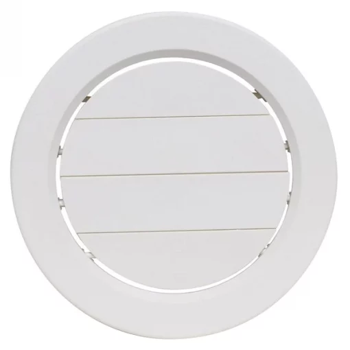 Valterra A/C CEILING REGISTER ADJ. ROTATING 5IN PLASTIC, WHITE, CARDED 1 A/C CEILING REGISTER ADJ. ROTATING 5IN PLASTIC, WHITE, CARDED