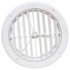 Valterra A/C VENT LOUVERED 5IN PLASTIC, WHITE, CARDED