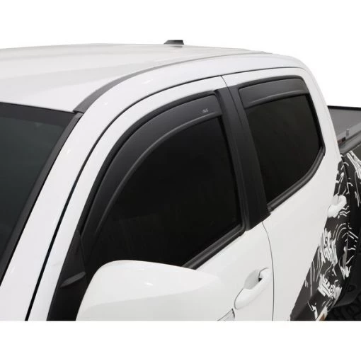 Auto Ventshade 16-17 TACOMA DOUBLE CAB LOW PROFILE MATTE BLACK 4 PC VENTVISOR 1 16-17 TACOMA DOUBLE CAB LOW PROFILE MATTE BLACK 4 PC VENTVISOR