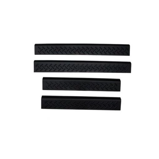 04-08 F150 SUPER CREW 4PC CUSTOM FRONT AND REAR STEPSHIELD-BLACK