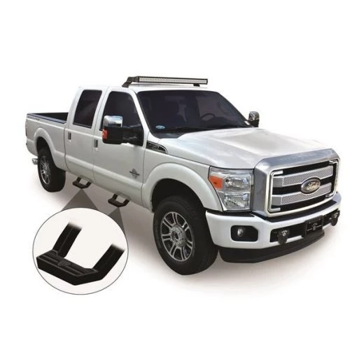 07-17 WRANGLER BLACK LD STEP PAIR FRONT DOORS ONLY ALL STYLES