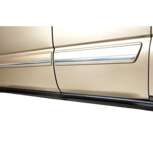 07-13 SILVERADO 1500 CREW CAB ROCKER PANEL & SILL PLATE COVER BLACK