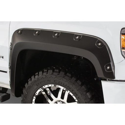 07-10 SIERRA 1500 BOSS POCKET STYLE FENDER FLARES – FRONT PAIR ONLY
